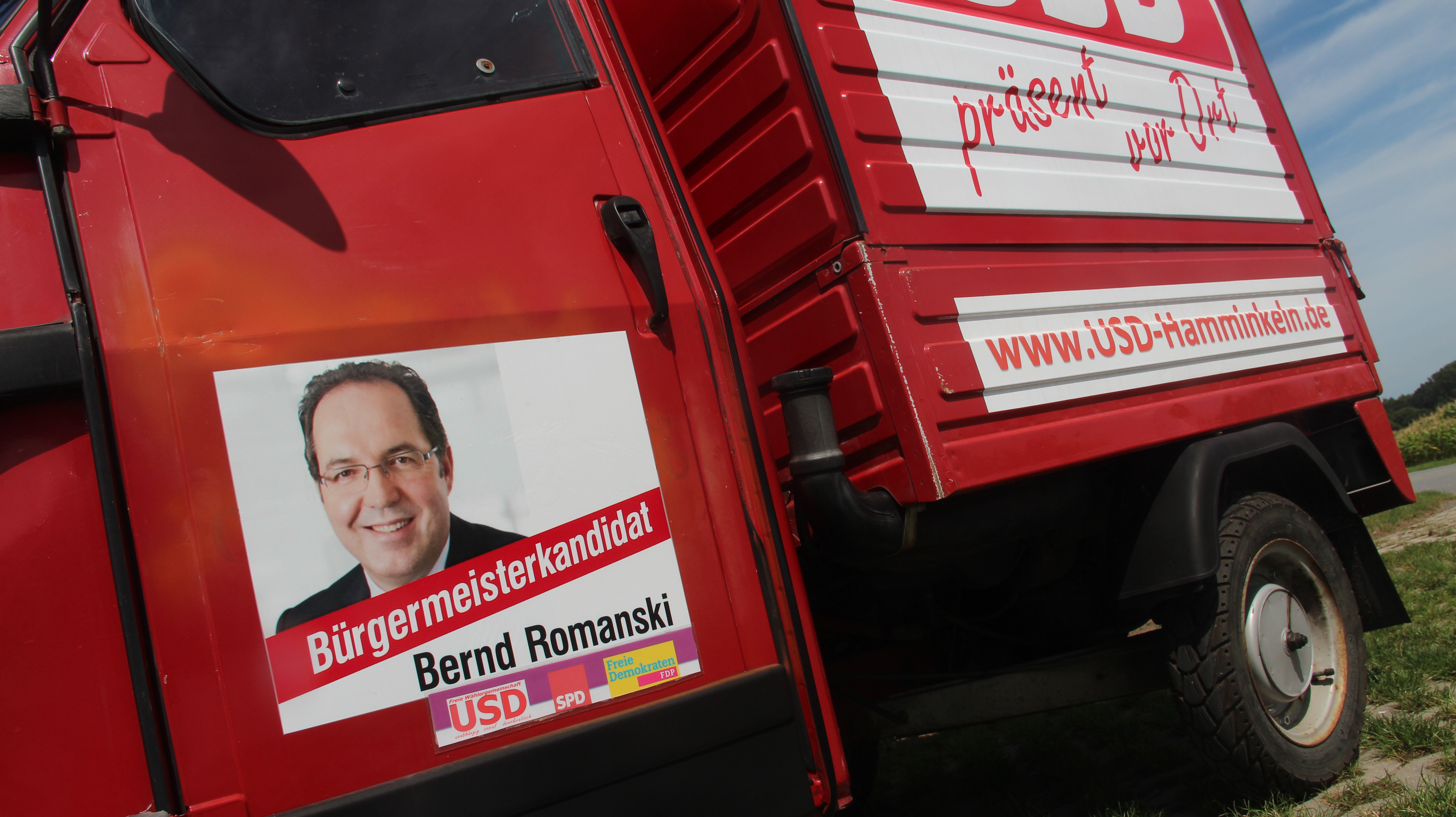 USD APE mit Werbung für SPD und FDP??