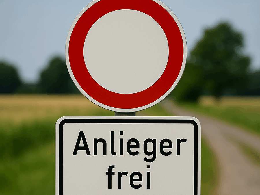 Durchfahrtsbeschränkung für das Rekesland in Wertherbruch beantragt